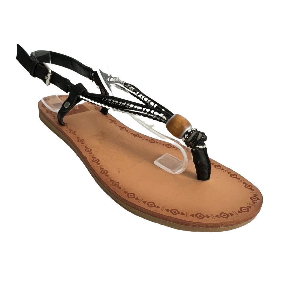 DV by Dolce Vita Beaded Thong Sandals Black 7